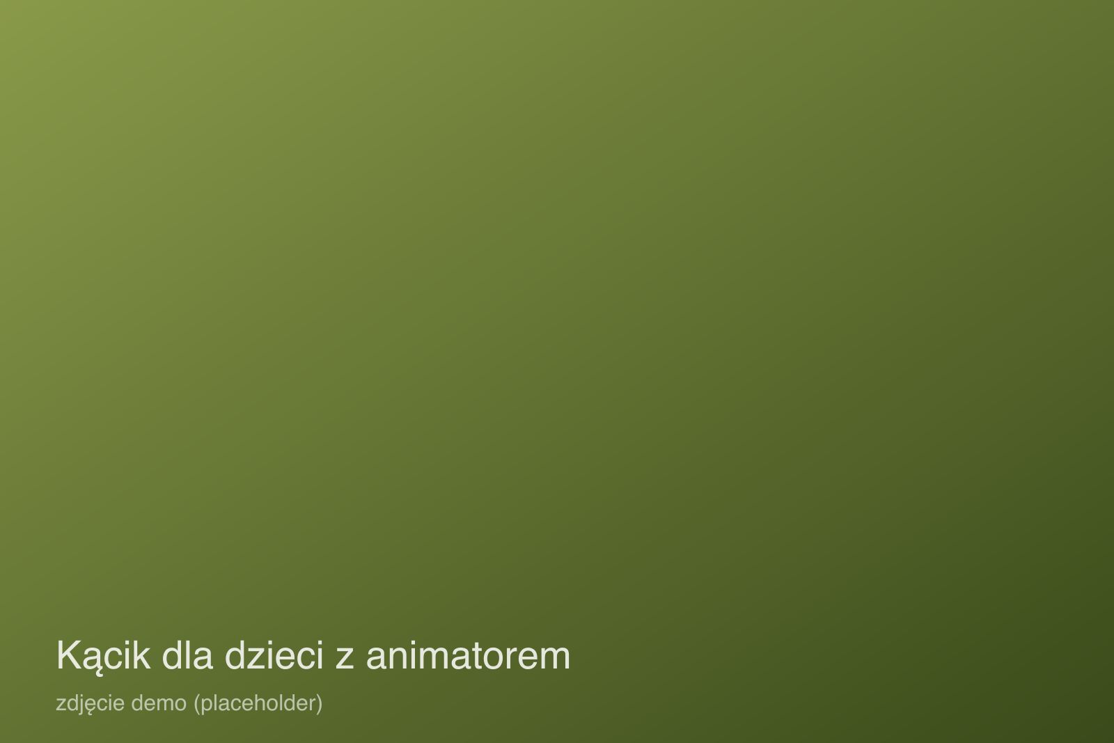 Kącik dla dzieci z animatorem podczas komunii