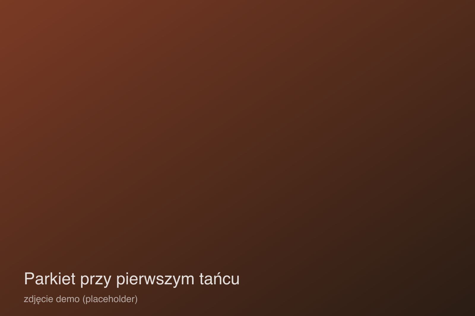 Parkiet sali głównej podczas pierwszego tańca